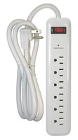 Prime Wire and Cable PB802126 6-Outlet 1000-Joule Surge Protector with 8-Foot Cord