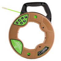 Southwire Tools & Equipment FTSP45-75NCT Simpull Electrical Fish Tape with Non-Conductive Tip, Large Case, 4.5mm x 75 Feet