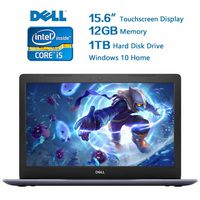 2018 Dell Inspiron 15 5000 Flagship 15.6 inch Full HD Touchscreen Backlit Keyboard Laptop PC, Intel Core i5-8250U Quad-Core, 12GB DDR4, 1TB HDD, DVD RW, Bluetooth, WI-FI, Win 10, Blue