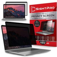 SightPro Easy On/Off Privacy Screen for MacBook Pro 15 Inch (2016, 2017, 2018, 2019) | Laptop Privacy Filter and Anti-Glare Protector