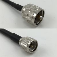 10 feet RG58 PL259 UHF Male to MINI UHF MALE Pigtail Jumper RF coaxial cable 50ohm High Quality Quick USA Shipping