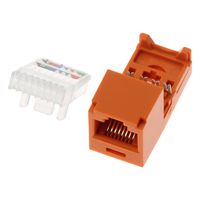Panduit CJ588ORY Mini-com CAT5/Cat5E Jack Module