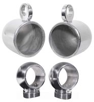 (2) Rockville MAC80S 7.7" 360 Degree Swivel Marine Wakeboard Tower Speaker Pods