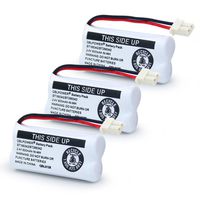 QBLPOWER BT166342/BT266342 2.4V 600mAh Ni-Mh Cordless Phone Battery BT162342 BT262342 BT183342 BT283342 CS6114 CS6419 CS6719 EL52300 CL80111 (3 Pack BT166342)