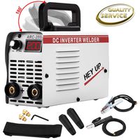 Arc Welder 110V 130Amp MMA Stick Welding Machine IGBT Inverter DC Welder LCD Display for Beginner with Electrode Holder Clamp