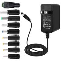 ALSISK 12V 1A 12W Power Supply Adapter,Power Plug for Home Appliances,CCTV Camera,WiFi Routers,Hubs,LED Strips,Telekom,T-Com,Speedport,Radiowecker,Scanner,Switch,ESCAM QD300+9 Different Plugs