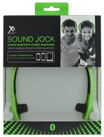 Xit AXTBTHSJGR Audio Sound Jock Sports Bluetooth Stereo Headphone, Green