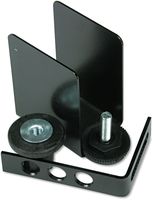 HON Simplicity II Systems Permanent Wall Mounting Kit for Partition Panels, Black