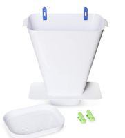 SimplyImagine SprayStand - Cloth Diaper Sprayer Splatter Shield - Contains Spray and Debris When Rinsing Cloth Diapers, Clothing, Shoes, and More in Toilet Spray Bucket Pail