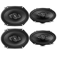4 Pioneer 6x8 Inch 4-Way 350 Watt Max Power Car Stereo Speakers - 2 Pairs