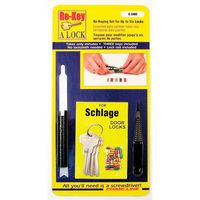 Prime-Line E 2402 Re-Keying Kit - Re-Key a Lock Kit with Pre-Cut Keys for Rekeying all your Locks to One Key, For Schlage Brand Locks, Type "C" 5-Pin Style Locks