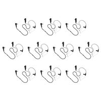 10 Pack Maxtop ASK4038-H1 2-Wire Clear Coil Surveillance Kit Earphone for Hytera TC500 RELM RP6500 RCA BR250