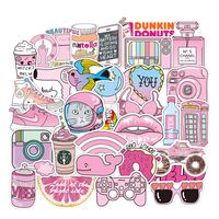 Waterproof Stickers Lovely Aesthetic Vinyl Sticker Decals for Teen Girls Aesthetic - Perfect for Laptop MacBook Skateboard Motorcycle Luggage Bottles Fridge Aquatic Sporting Supplies - 50pcs/Pack