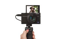 Sony DSCRX100M6/B Optical Point & Shoot Digital Camera & 3" OLED, Black with Vct Camera Grip, Vlogging Black (VCTSGR1)