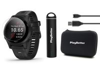 Garmin Forerunner 945 (Black) Power Bundle | +HD Screen Protectors (x4), PlayBetter Portable Charger & Protective Case | 2019 GPS Running Watch | Spotify/Music, Advanced Analytics, Maps, Garmin Pay