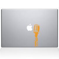 The Decal Guru Open Mic MacBook Decal Vinyl Sticker - 15" MacBook Pro (2015 & Older) - Yellow (1140-MAC-15P-SY)