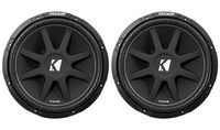 (2) KICKER 43C154 Comp 15" Car Subwoofers Totaling 1200 Watt With Single Voice Coil