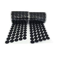 Vkey (500 Pair Sets 20mm Diameter Sticky Back Coins Hook & Loop Self Adhesive Dots Tapes (Black/3/4/500pairs)