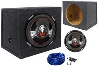 Boss P126DVC 12" 2300 Watt Car Subwoofer + Hatchback Sub Enclosure Box