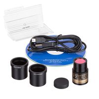 AmScope 5.0 MP USB Still & Live Video Microscope Imager Digital Camera + Calibration Kit
