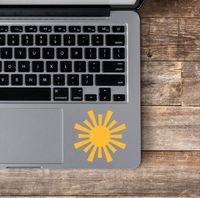 CELYCASY Sun Vinyl Decal- Sun Decal - Sun Sticker - Sunshine - Tangled - Rapunzel - Laptop Decal - Phone Decal - Laptop Sticker - Car Decal