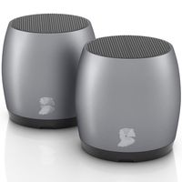 HeadSound G2 Portable Wireless Bluetooth Speakers, Latest Powerful Dual True Wireless Mini Speaker Set w/Surround HD Sound, Instant Pairing w/Built in Mic, HandsFree Calls for Home, Office, Outdoor