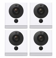 Wyze Cam Wireless Smart Home Security Camera | 1080p HD Indoor Night Vision Surveillance 2-Way Audio | Person Detection | Text Email Emergency Notify | Alexa Google Assistant Compatible (4-Pack)