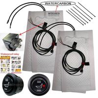3 Years USA Warranty Carbon Fiber Seat Heated Kit Round Switch - 2 Seats