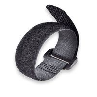 Fastening Tape Cable Ties by Conwork Reusable Hook & Loop Cinch Straps Cord Management 20-Pack (9" Long / 3/4" Wide, Black)