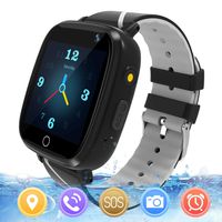 MeritSoar Kids Smart Watch with GPS Tracker SOS Camera Game 1.44 inch Touch Screen Sport Smartwatch Camera Cell Phone Girls Boys for iOS & Android (Q11 Black)