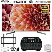 Sony XBR65X900F 65-Inch 4K Ultra HD Smart LED TV (2018) + Wireless Keyboard + Wall Mount Bundle