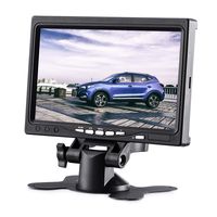 KALESMART 7 Inch HD Car Monitor TFT LCD Screen Monitor HDMI - 1024x600 Display Built in Speaker for Raspberry Pi 4 Model B 3B+ CCTV Computer PC Dvr Car