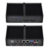 Mini Desktop Q330P Intel Core I3 4005U,Hd4400 4Gb Ddr3 Ram 16Gb Ssd, Fanless Aluminium Alloy,6 Com,Fanless Windows Pc