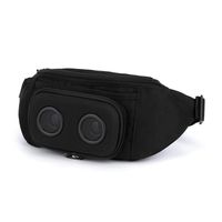 The #1 Fannypack with Speakers. Bluetooth Fanny Pack for Parties/Festivals/Raves/Beach/Boats. Rechargeable, Works with iPhone & Android. #1 Bachelorette Party Gift (Black, 2019 Edition)