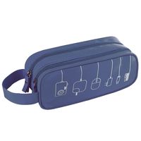 Universal Cable Cord Holder Organizer/Electronics Accessories Case Healthcare & Grooming Kit USB Drive Shuttle-an All in One Travel Organizer (Blue)