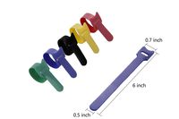 Becky reusable adjustable hook and loop strap, 50 packs double side strap Reusable Carry straps Self gripping cinch straps hook loop cable ties(Multicolor)
