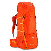 High Sierra Explorer 55L Internal Frame Backpack, Top Load 55 Liter Hiking Backpack, Redline/Electric