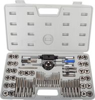 KECHUANG 60-Pieces Tap and Die Set Metric and SAE Standard Internal and External Threaded Tool Set
