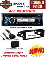 Sony 1998-2013 Harley Davidson Bluetooth Stereo & Installation Combo
