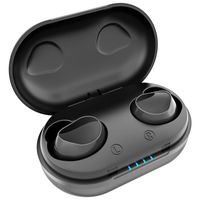 Wireless Earbuds, MAESTO Bluetooth 5.0 Wireless Earbuds with 1200mAH Charging Case IPX7 Waterproof TWS Stereo Headphones in-Ear Built-in Mic Headset Premium Sound with Deep Bass for Sport(Black)