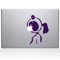The Decal Guru 0079-MAC-15P-LAV Hungry Dog Decal Vinyl Sticker, 15" MacBook Pro (2015 and Older), Lavender