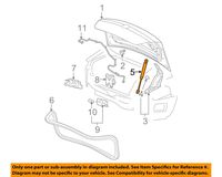 General Motors 25908346, Deck Lid Lift Support