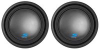 (2) Alpine S-W12D2 12" 3600 Watt Dual 2-Ohm Car Audio Subwoofers DVC Subs SW12D2