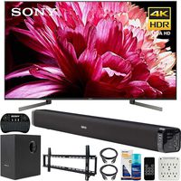 Sony XBR-55X950G 55 inch Class BRAVIA 4K HDR Ultra HD Smart TV 2019 Model Bundle with Deco Gear 60W Soundbar, Wall Mount Kit, Wireless Keyboard, 6-Outlet Surge Adapter and Screen Cleaner