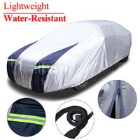 KAKIT Lightweight Car Cover Waterproof All Weather for Sedan, Polyester Sun UV Protection Windproof Universal Outdoor Car Covers for Automobiles Fits up to 215''