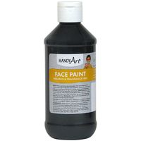 Handy Art Face Paint, Black, 8-Ounce