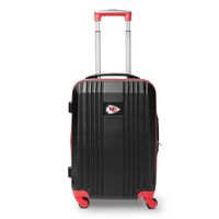 Denco NFL Kansas City Chiefs Round-Tripper Two-Tone Hardcase Luggage Spinner