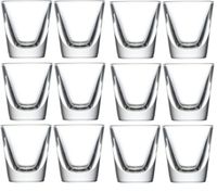 Circleware Tipsy Shot Glasses (Edge (Clear) - 12 pc.)