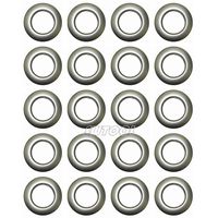 Selling Wonderful 1-9/16-Inch Inner Diameter Plastic Curtain Grommets 20-Pack (Silver)