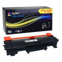 Arthur Imaging WITH CHIP Compatible Toner Cartridge Replacement for Brother TN760 TN 760 TN730 to use with HL-L2350DW HL-L2395DW HL-L2390DW HL-L2370DW MFC-L2750DW MFC-L2710DW DCP-L2550DW (Black 1Pack)